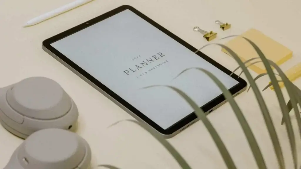 Digitaler Planer auf einem Tablet