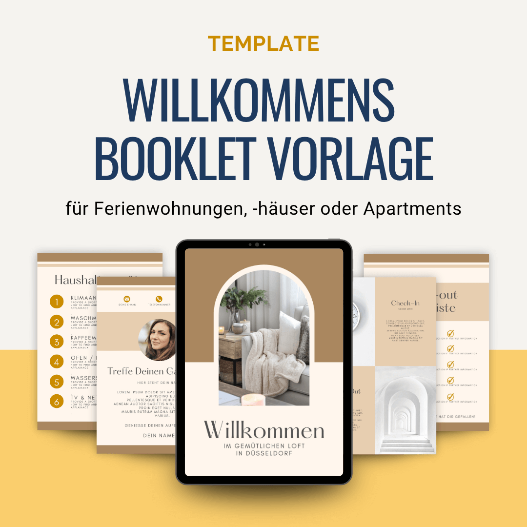 Airbnb Willkommens-Booklet Template